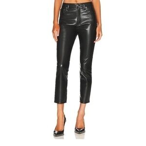 Citizens of Humanity Jolene High Rise Vintage Slim Recycled Leather Pants Sz 32